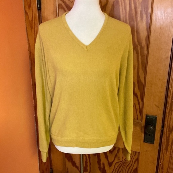 Vintage 60s gold grandpa sweater - Picture 8 of 11
